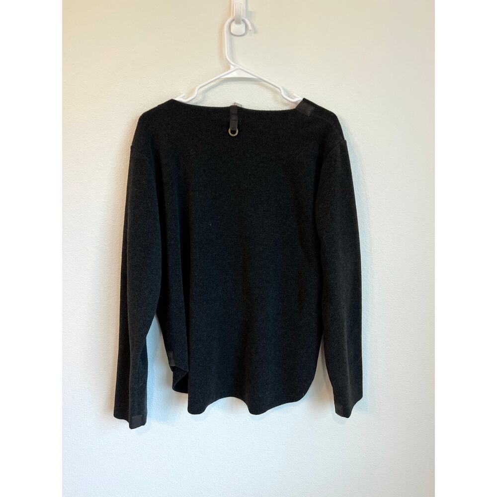Henriette Steffensen Copenhagen Gray Minimalist Fleece Pullover Women's XL - Picture 2 of 5
